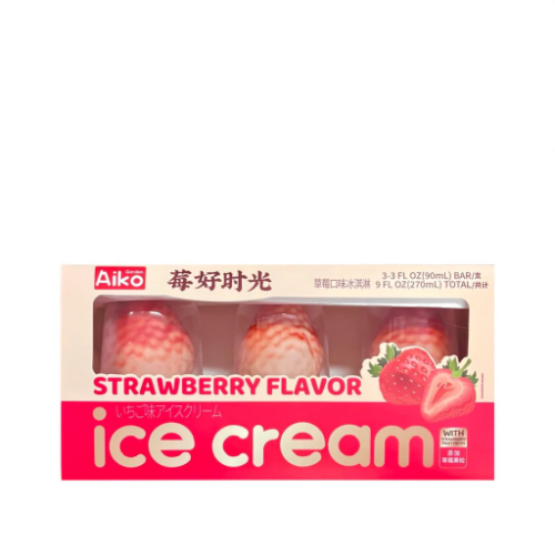 Aiko Garden Strawberry Ice Cream, 3 pk | Yummy.com - Online