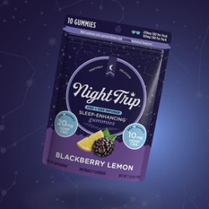 Night Trip CBD Infused Gummies - Blackberry Lemon, 2 pk | Yummy